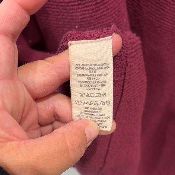 Free People Ottoman Slouchy Tunic Deep Burgundy Cowl Neck Sweater - Picture 4 of 4